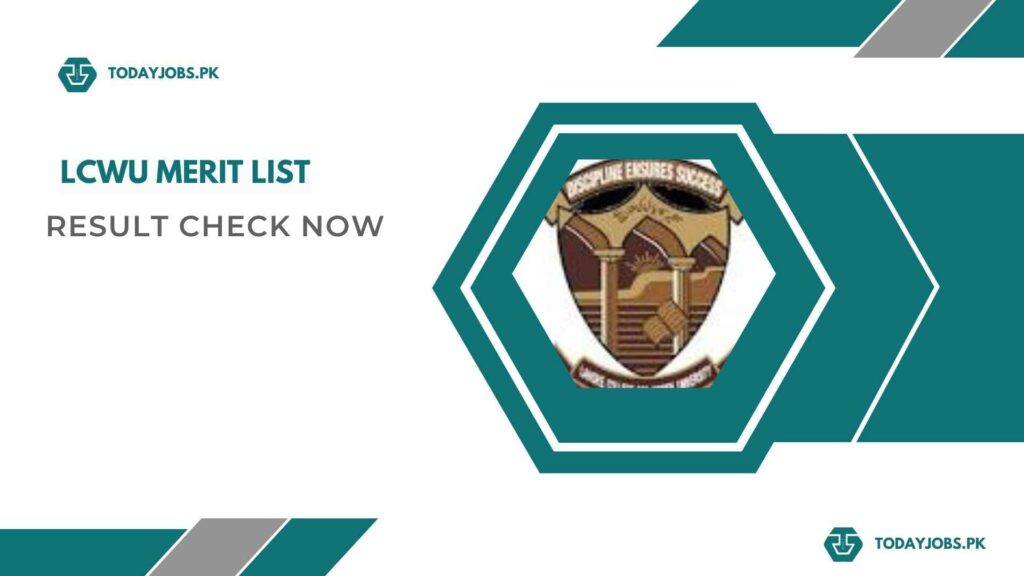 LCWU Merit List 2023 BS Download Online