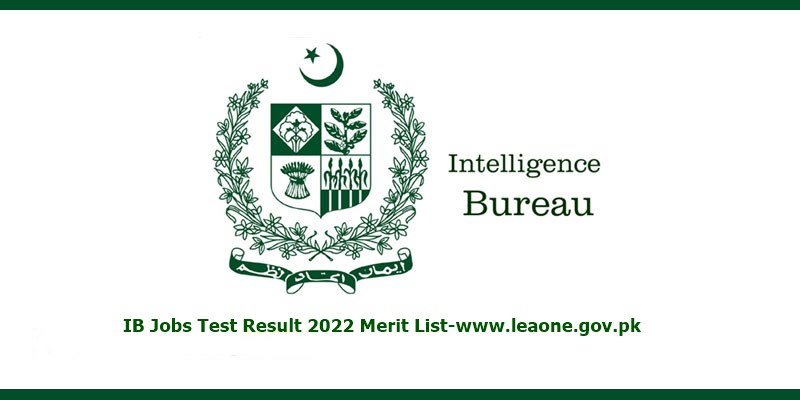 IB Jobs Test Result 2024