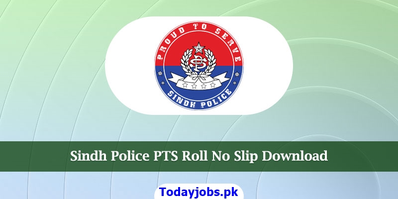 PTS Sindh Police Roll Number Slip 2024 Check Online