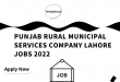 Punjab Rural Municipal Services Company jobs 2023 Apply Online