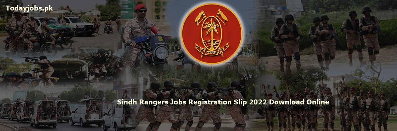 Sindh Rangers Jobs Registration Slip 2024 Download Online