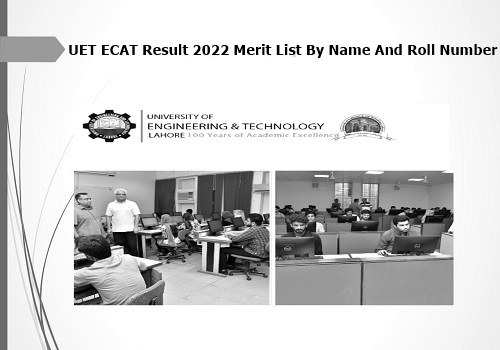 UET ECAT Result 2023