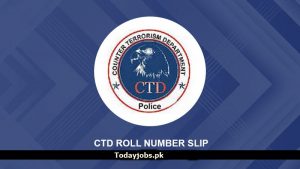 CTD Balochistan Police Jobs Roll No Slip 2024 Download Online