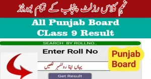 9th Class Result 2023 Check Online for All Punjab Boards