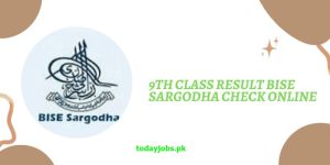 Sargodha Board 9th Class Result 