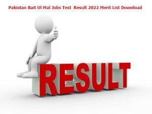 Pakistan Bait Ul Mal Jobs Test Result 