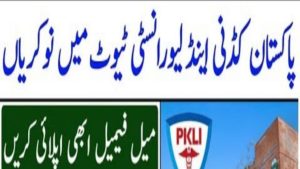 Pakistan Kidney And Liver Institute PKLI Jobs