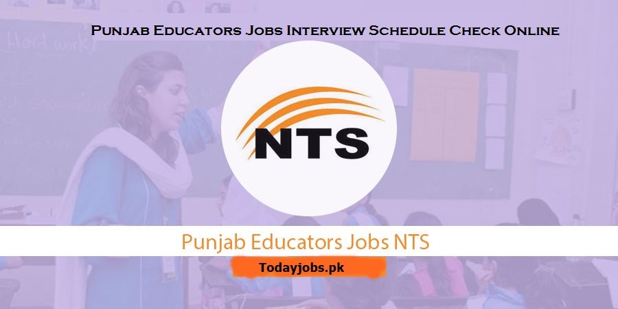 Punjab Educators Jobs interview schedule
