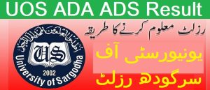 ADP ADA ADS Result Sargodha University 2023
