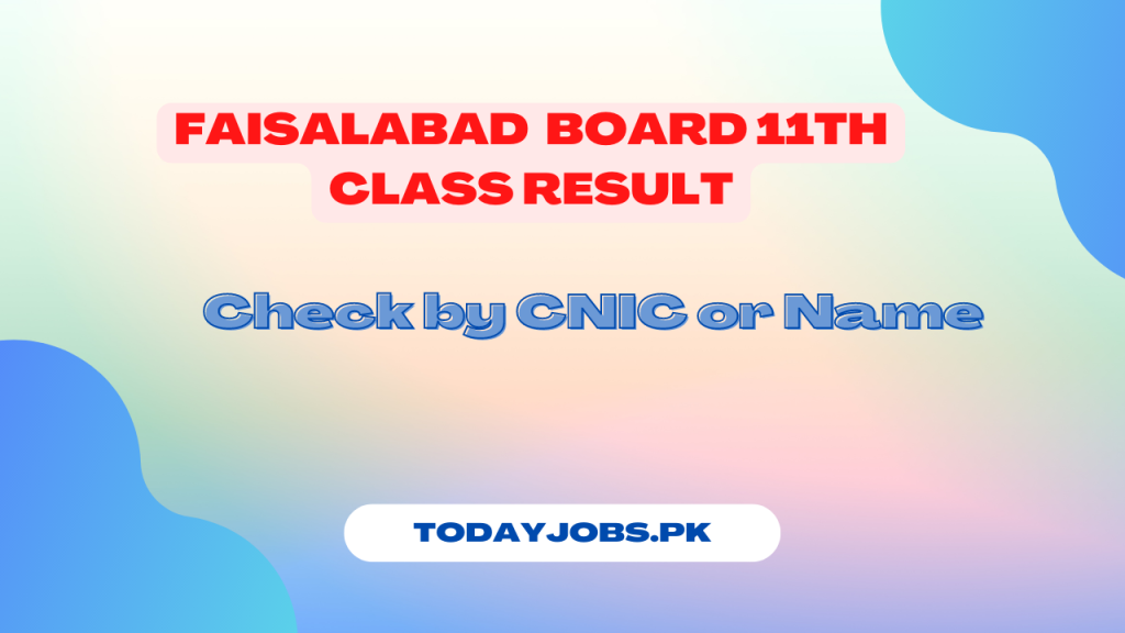 Bise Faisalabad Board 1st Year Result 2024