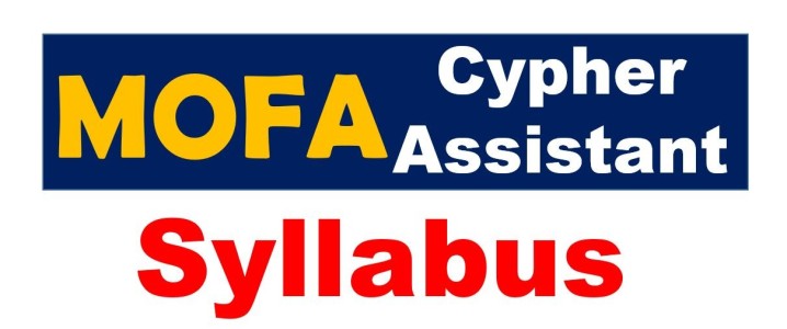 MOFA Cypher Assistant Past Papers Syllabus