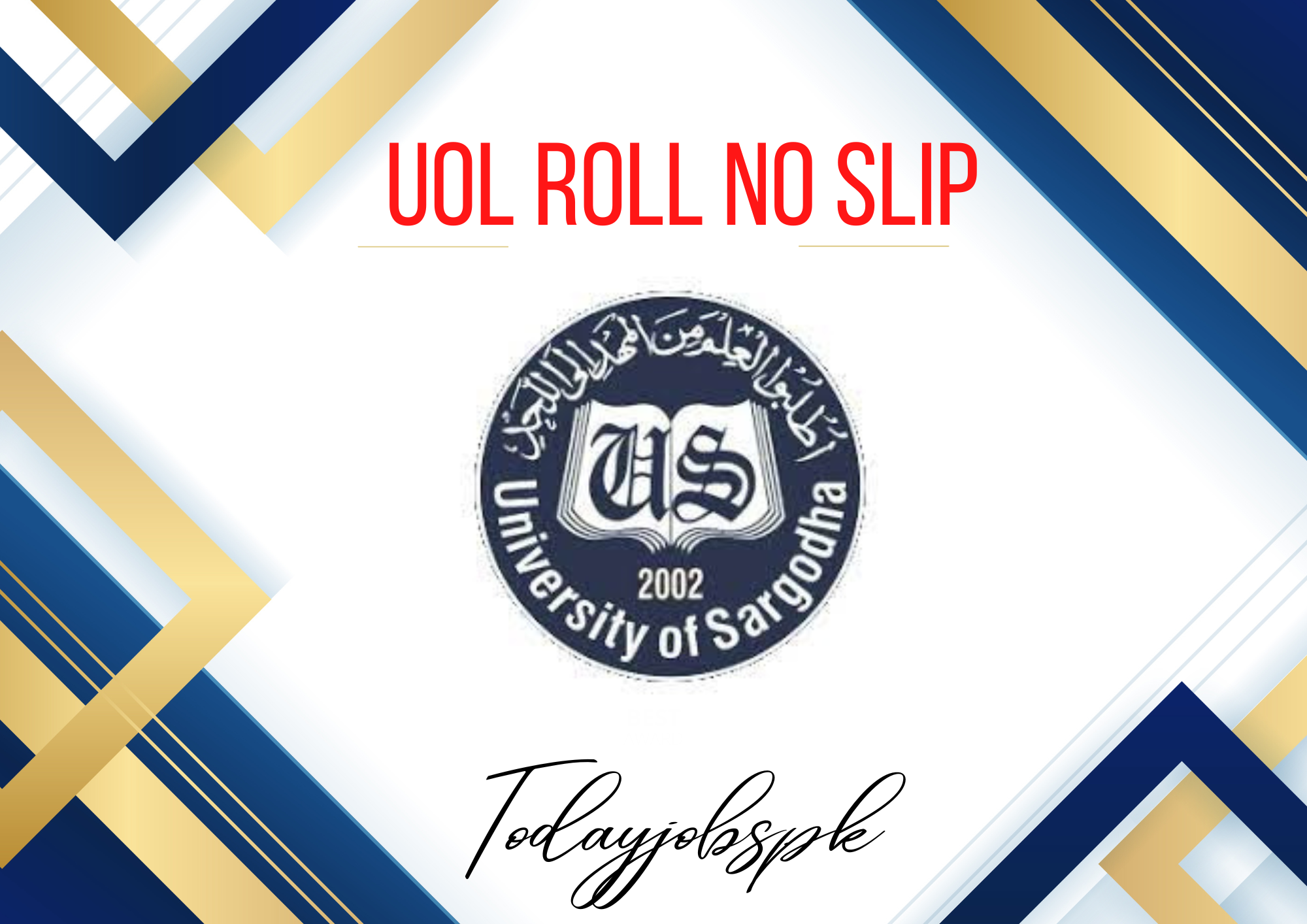 UOL Roll No Slip 2023