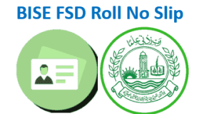 BISE Faisalabad Board Inter Roll Number Slip
