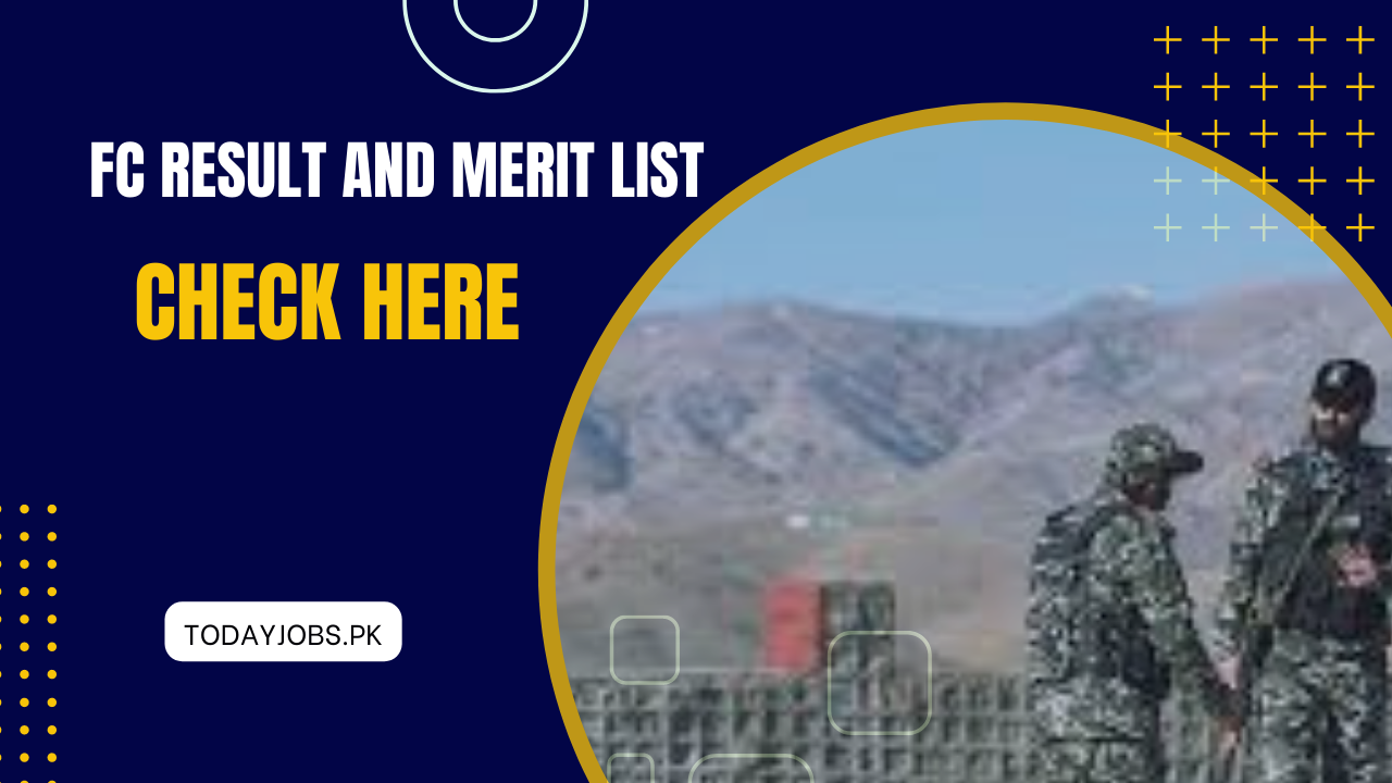 FC Jobs Result and Merit list 2023 Check Online by Name or CNIC