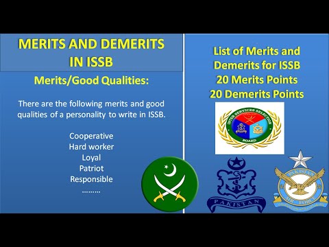 Merits and Demerits in ISSB Preparation 