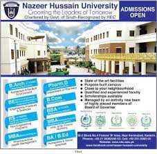 Nazeer Hussain University Karachi Admission