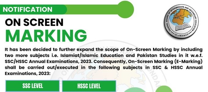 New E-Marking System For Matric And Inter Exams 2023 By Peshawar Board
