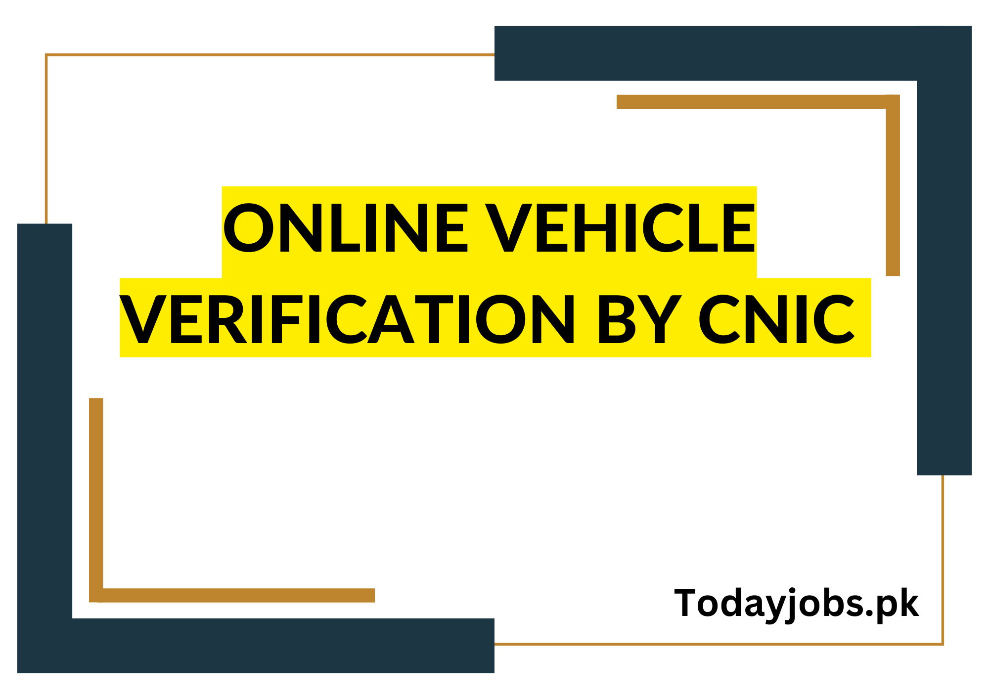 Online Vehicle Verification by CNIC