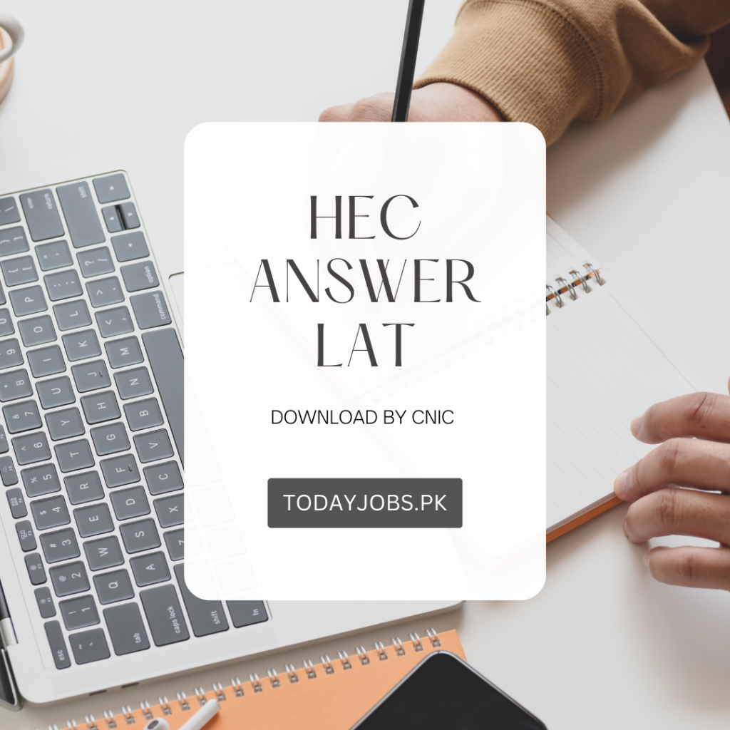 HEC LAT Answer Key 2023 Download by CNIC No