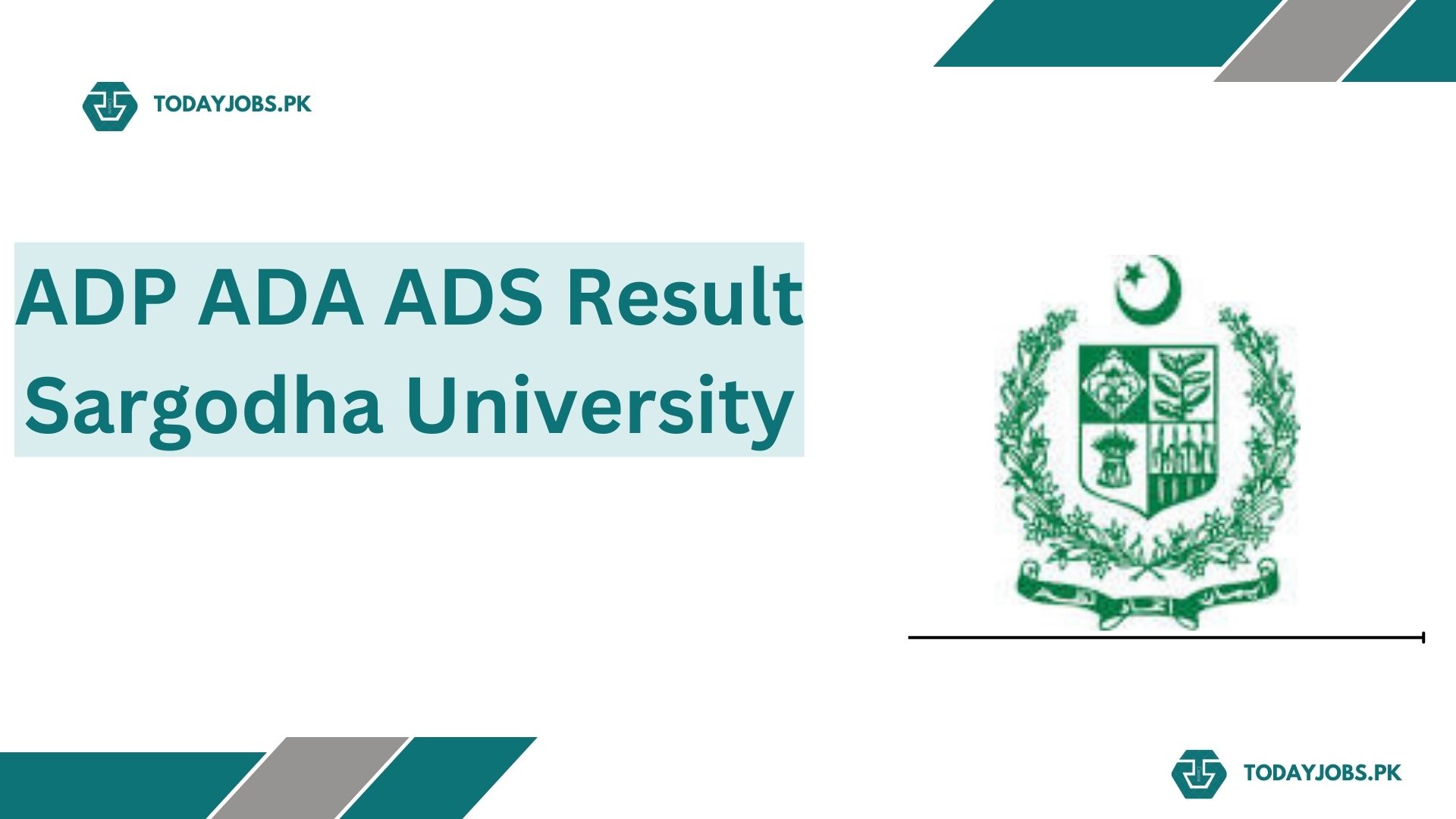 ADP ADA Result Sargodha University 2024 su.edu.pk