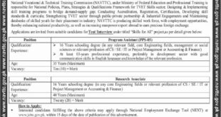 NAVTTC Jobs 2023 Apply Online @www.jobs.gov.pk