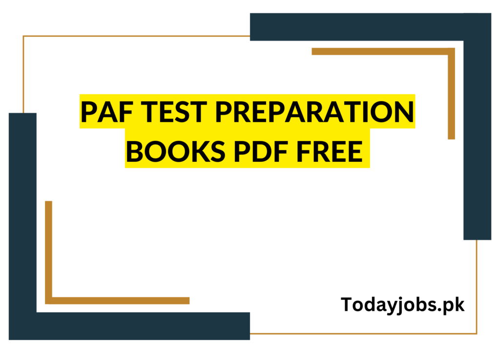PAF Test Preparation Books PDF Free Download 2023