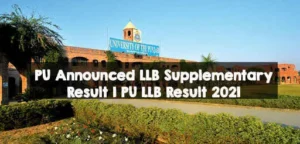 Punjab University LLB Part 1, 2, Supplementary Result 