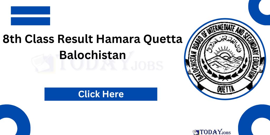 8th Class Result 2024 Hamara Quetta Balochistan Board by CNIC