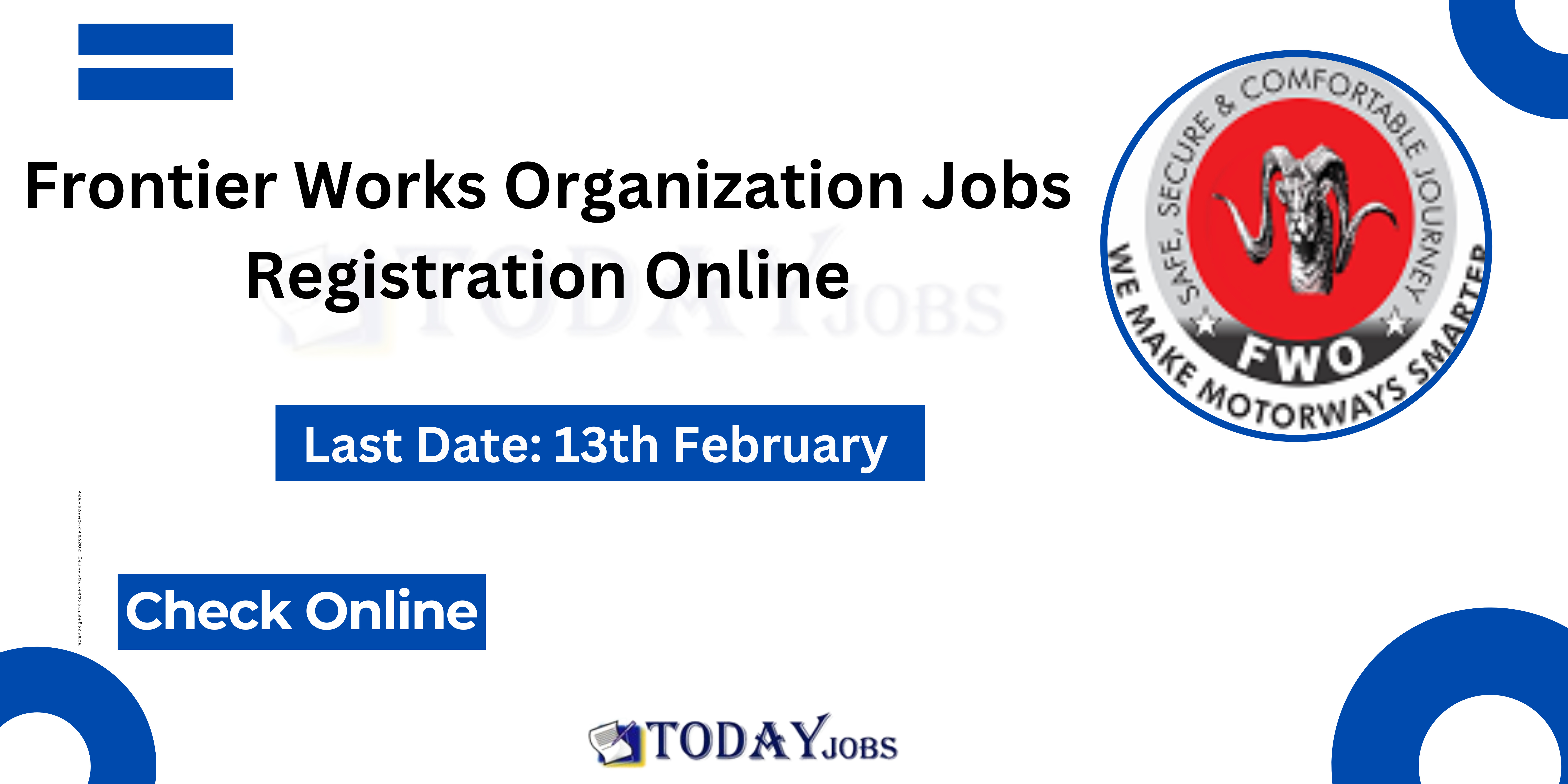 FWO Jobs 2024 Apply Online | Frontier Works Organization