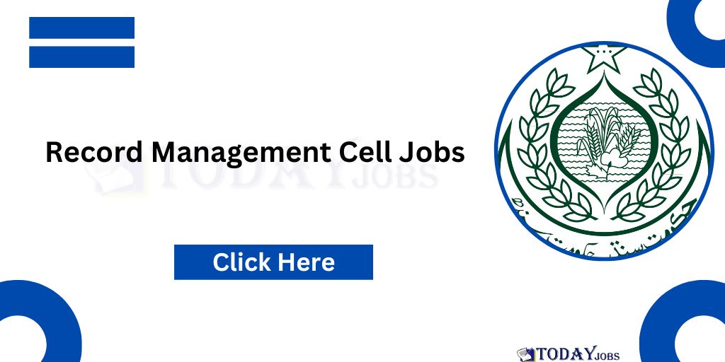 Sindh Record Management Cell Jobs 2024 Application Form
