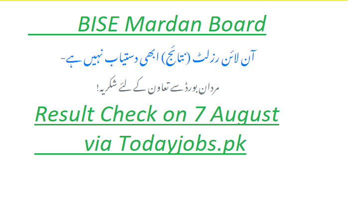 9th Class Result 2023 BISE Mardan Check by Roll Number