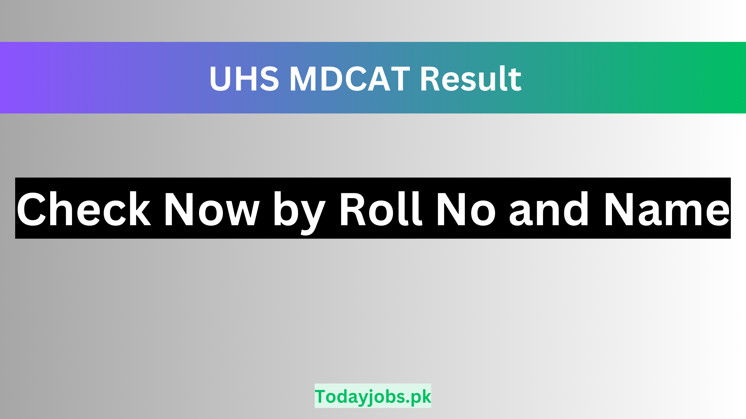 UHS MDCAT Result 2023 Download Final Merit List
