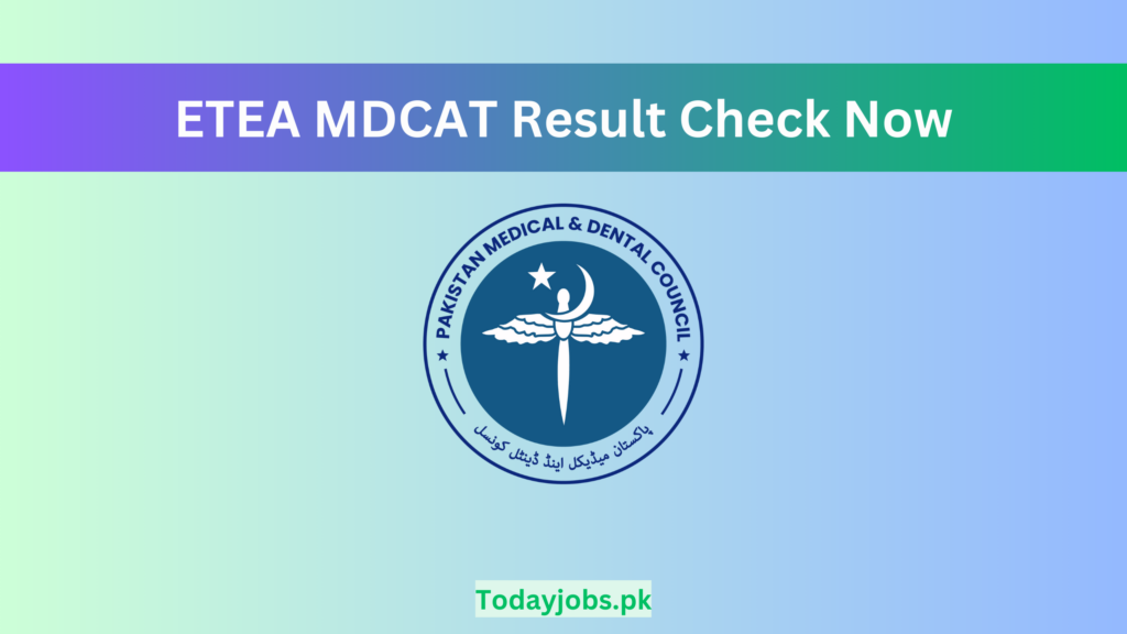 ETEA MDCAT Result 2023 by Roll No 10 Sep Test Download Gazette